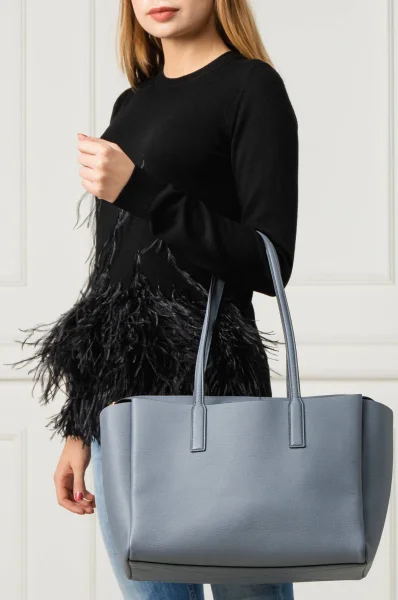 Leather shopper bag The Protege Marc Jacobs blue