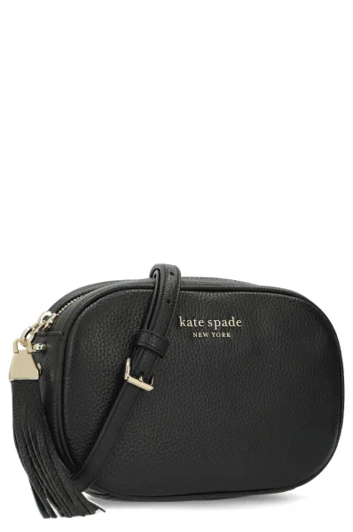 Leather messenger bag Kate Spade black