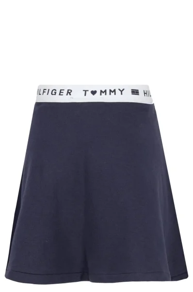 Skirt BRAND LOGO SKATER SK Tommy Hilfiger navy blue
