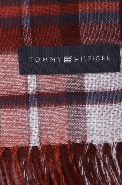 Scarf Asymetric Check Tommy Hilfiger claret