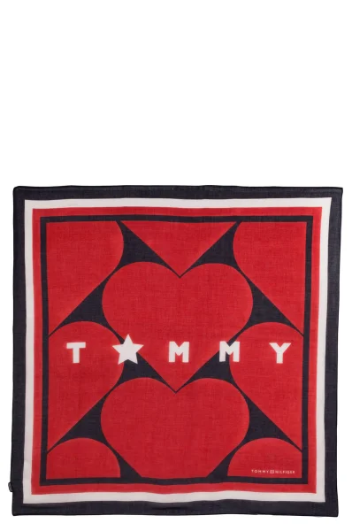 Chusta Tommy Hearts Tommy Hilfiger czerwony