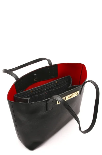 Shopper bag + sachet Love Moschino black
