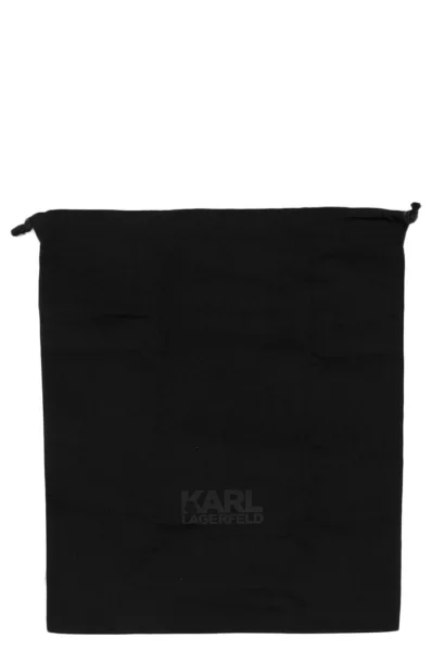 Skórzana listonoszka Karl Lagerfeld czarny