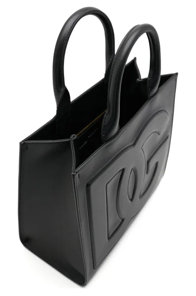 Skórzany kuferek DG Logo Bag Dolce & Gabbana czarny
