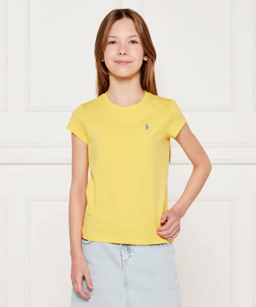 T-shirt POLO RALPH LAUREN | żółty Regular Fit 833549
