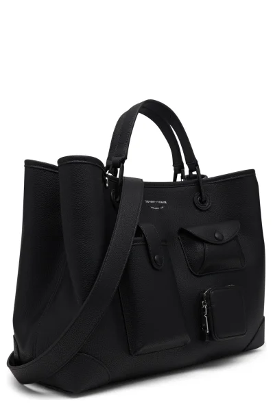 Shopper bag + sachet Emporio Armani black