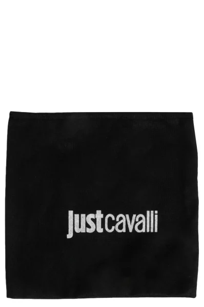 Skórzana listonoszka Just Cavalli czarny