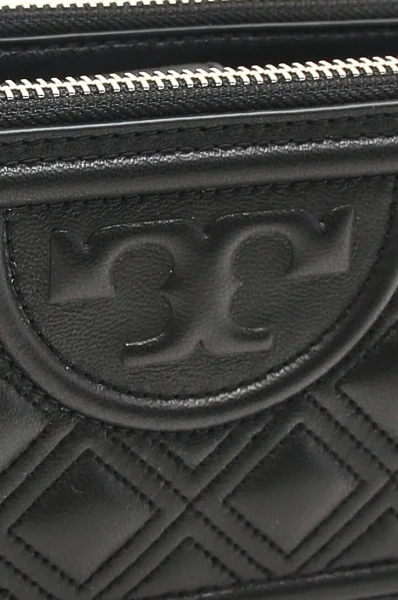 Leather messenger bag Fleming TORY BURCH black