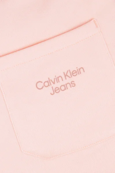 спортивні штани | regular fit CALVIN KLEIN JEANS пудрово-рожевий