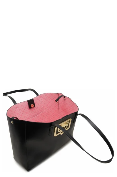 Shopper bag + sachet RANGE B - EYELIKE BUCKLE, SKETCH 03 Chiara Ferragni black