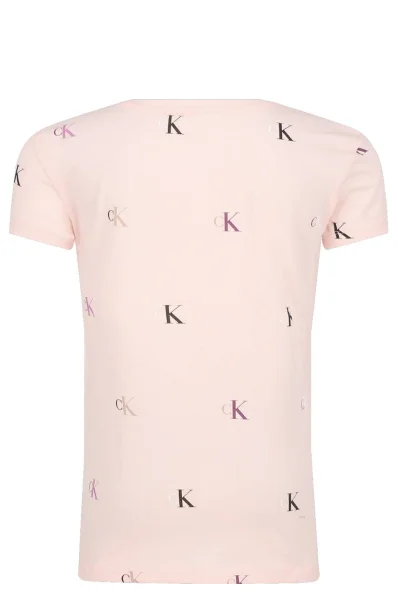 футболка | slim fit CALVIN KLEIN JEANS рожевий