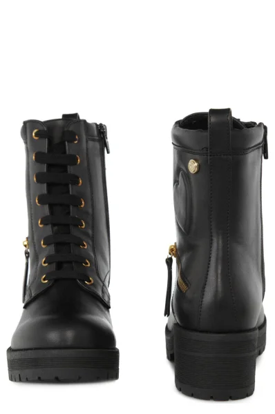 Motorcycle Boots Love Moschino black