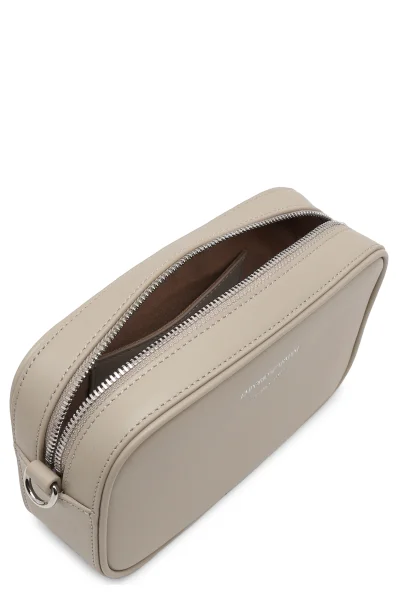 Leather messenger bag/shoulder bag Emporio Armani beige