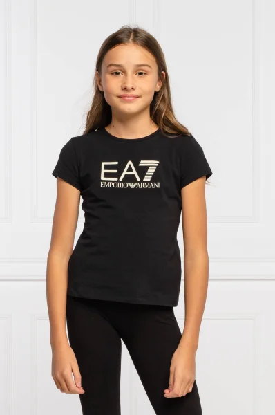 футболка | regular fit EA7 чорний