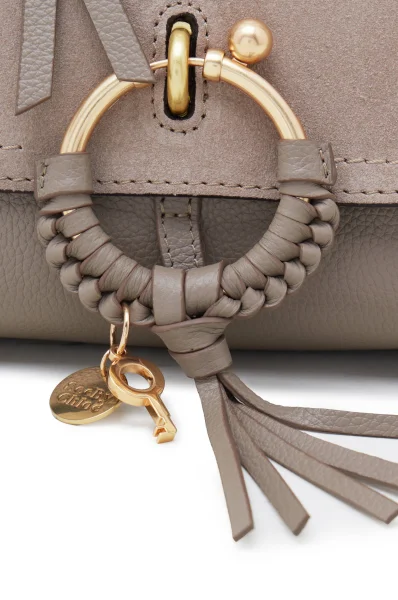 Leather shoulder bag See By Chloé beige