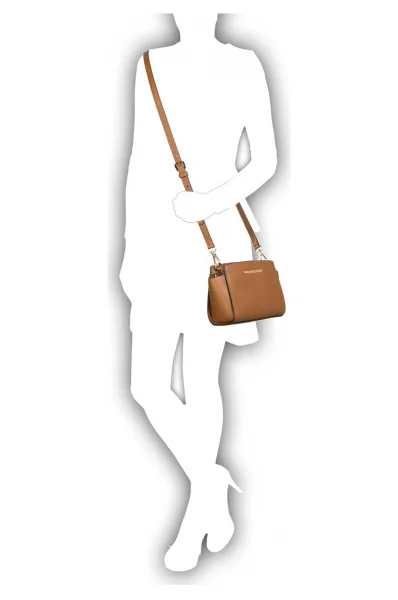 MICHAEL Michael Kors Selma Mini Messenger Bag  Brown messenger bag, Mini  messenger bag, Brown leather messenger bag