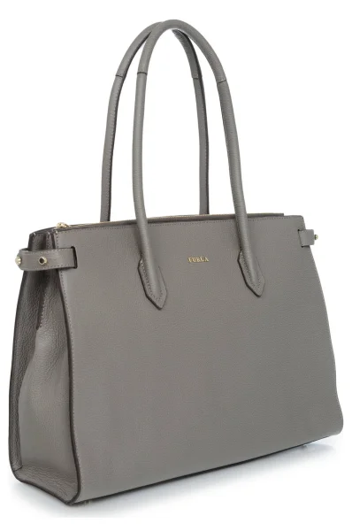 Pin shopper bag Furla gray
