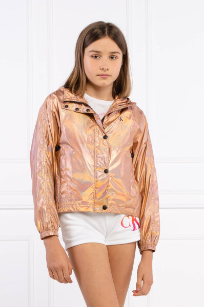 Jacket | Regular Fit CALVIN KLEIN JEANS | pink gold | Gomez.pl/en