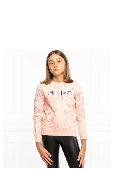 Bluza | Regular Fit KENZO KIDS różowy