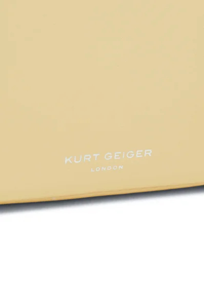 Leather messenger bag MINI KENSINGTON Kurt Geiger cream