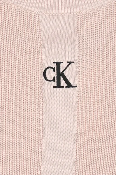 Sweter | Regular Fit CALVIN KLEIN JEANS różowy