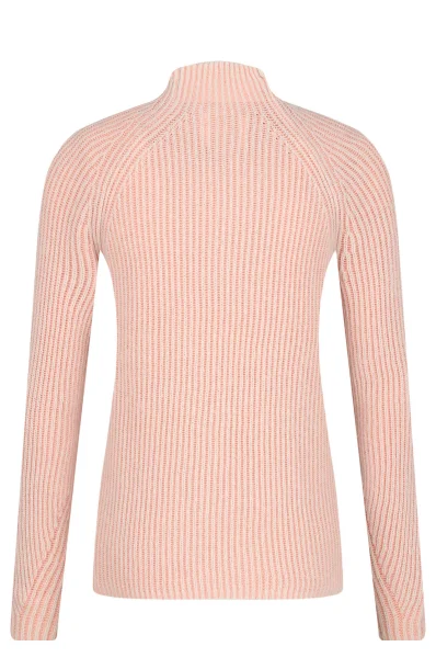 Sweter | Regular Fit | z dodatkiem wełny CALVIN KLEIN JEANS różowy