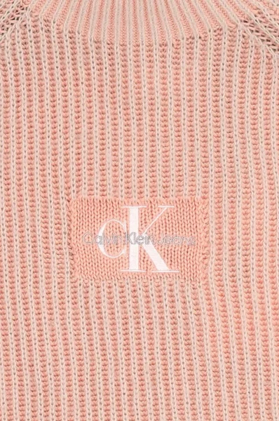 светр | regular fit | з додаванням бавовни CALVIN KLEIN JEANS рожевий