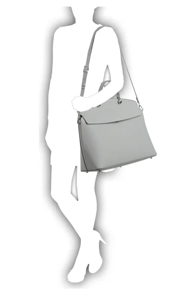 Shopper bag My Piper L Furla gray