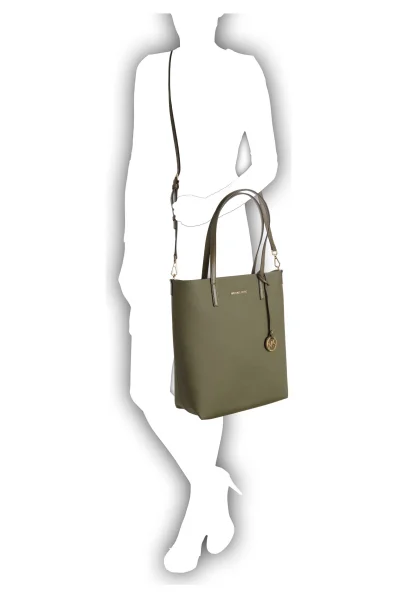 Shopper bag + organiser Hayley Michael Kors olive green