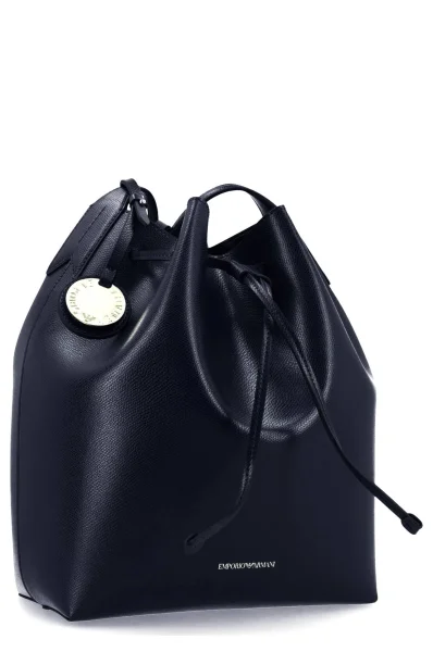 Shopper bag + sachet Emporio Armani navy blue