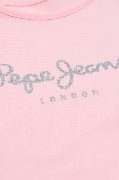 T-shirt HANA | Regular Fit Pepe Jeans London pudrowy róż