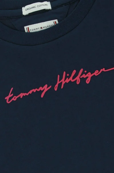 Bluzka ESSENTIAL | Regular Fit Tommy Hilfiger granatowy