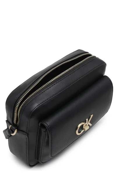 Messenger bag RE-LOCK CAMERA W/FLAP Calvin Klein black
