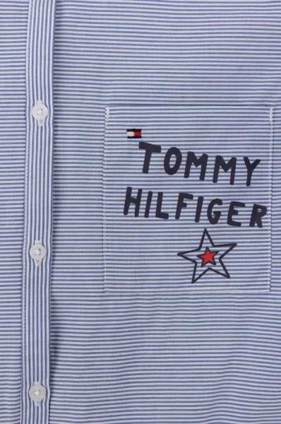 Slogan Text shirt Tommy Hilfiger baby blue