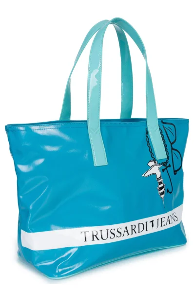 Shopper Bag Trussardi turquoise