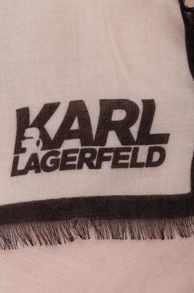 Chusta Karl Lagerfeld pudrowy róż