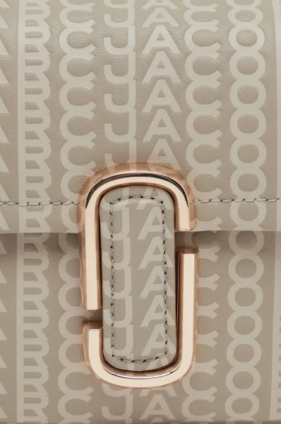 Skórzana torebka na ramię THE Monogram J MARC Marc Jacobs beżowy