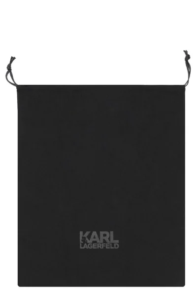 Clutch bag KARL X KAIA VELVET Karl Lagerfeld navy blue
