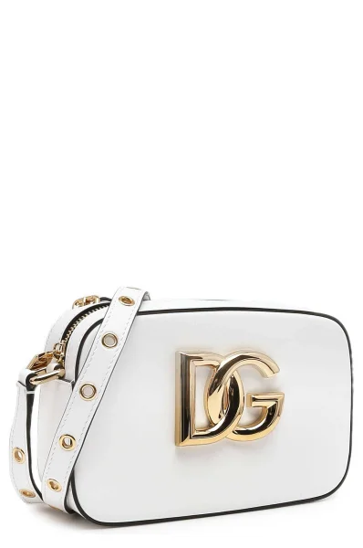 Шкіряна сумка-месенджер 3.5 Dolce & Gabbana білий