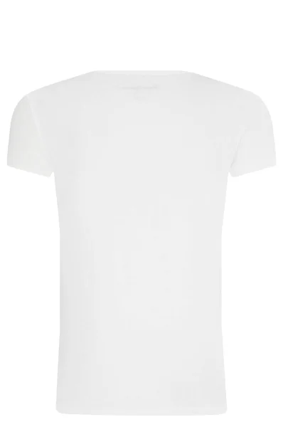 T-shirt HANA GLITTER | Regular Fit Pepe Jeans London white