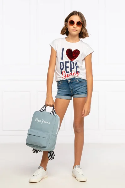 футболка maca | regular fit Pepe Jeans London білий