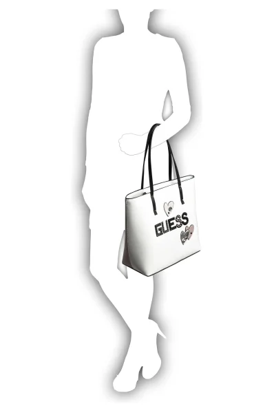 Carey  shopper bag Guess white