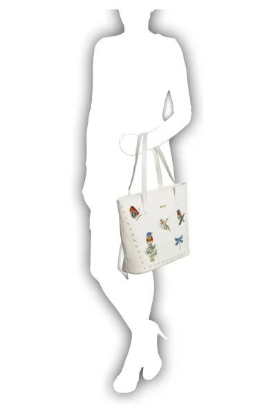 Viena Goldwork Shopper Bag Desigual white