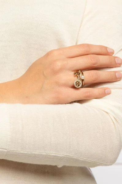 Tory Burch Miller Pave Charm Ring