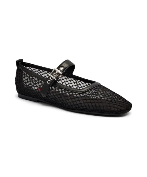 Ballet shoes MARYJANE Tommy Jeans | Black with addition of leather EN0EN02872