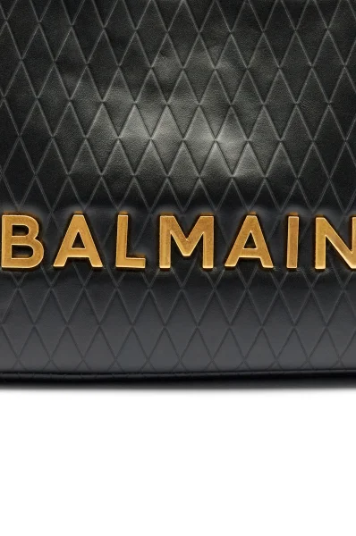 Leather business handbag 1945 SOFT CABAS-CUIR EMBOSSE GRILLE Balmain black