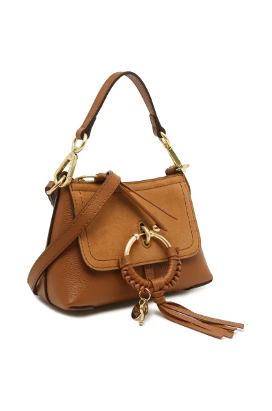 Leather shoulder bag See By Chloé brown