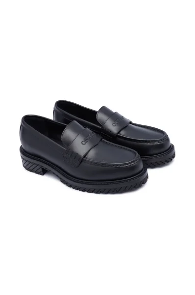 Leather loafers OFF-WHITE black