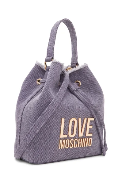 Bucket bag | denim Love Moschino violet