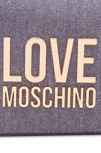 Worek | denim Love Moschino fioletowy